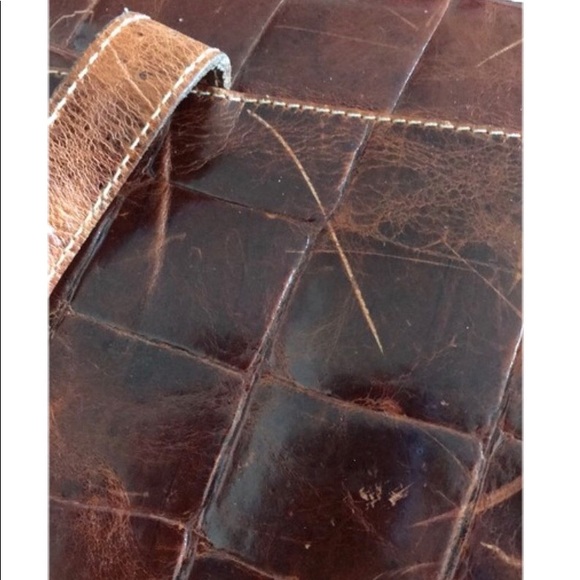 Furla Leather Moc Croc Briefcase / Laptop Case - Picture 8 of 12